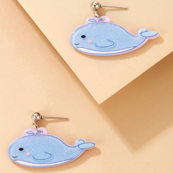 Jewelry - Available now!! NWT!! AWESOME WHALE Stud Earrings UNIQUE! OCEAN ANIMAL Fun N Sun